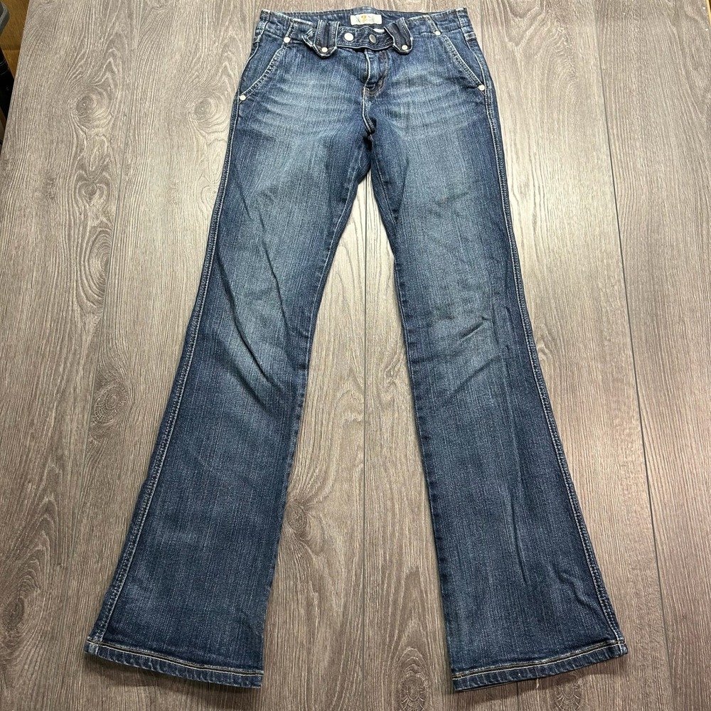 Ub Jeans Womens Y2K Low Rise Bootcut 28x32 Denim Medium Wash Blue